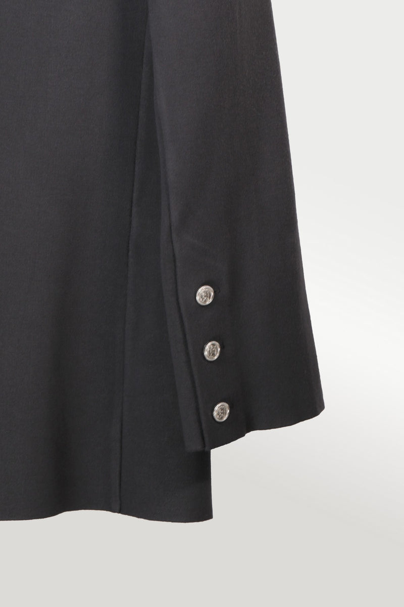 Women's Dark Gray Knit Blazer Jacket