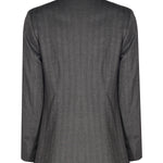 Dark Gray Front Tie Detail Women's Jacket