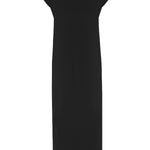 Black Padded Sleeveless Long Dress