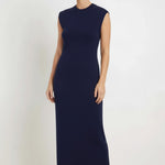 Navy Sleeveless Long Dress