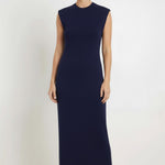 Navy Sleeveless Long Dress