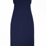 Navy Sleeveless Long Dress