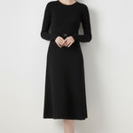 Black Belt Detailed Midi Dress