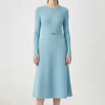 Turquoise Belt Detailed Midi Dress