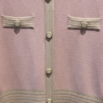 Rose Pink Camel Front Buttoned Women's Dress