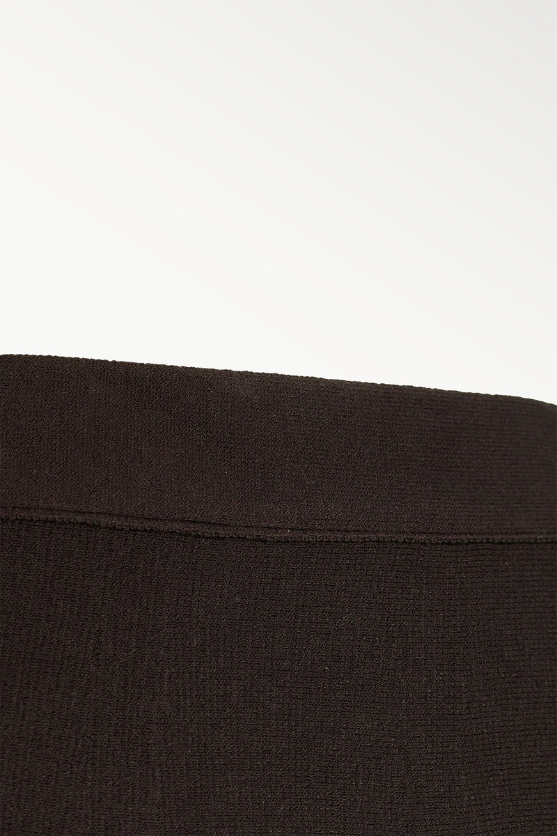 Bitter Brown Pleated Midi Skirt