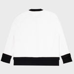 Ecru-Black-Bordered Women's Cardigan