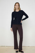 Bitter Coffee Wide Leg Crop Women's Pants