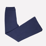 Navy Wide Leg Cropped Women's Pants