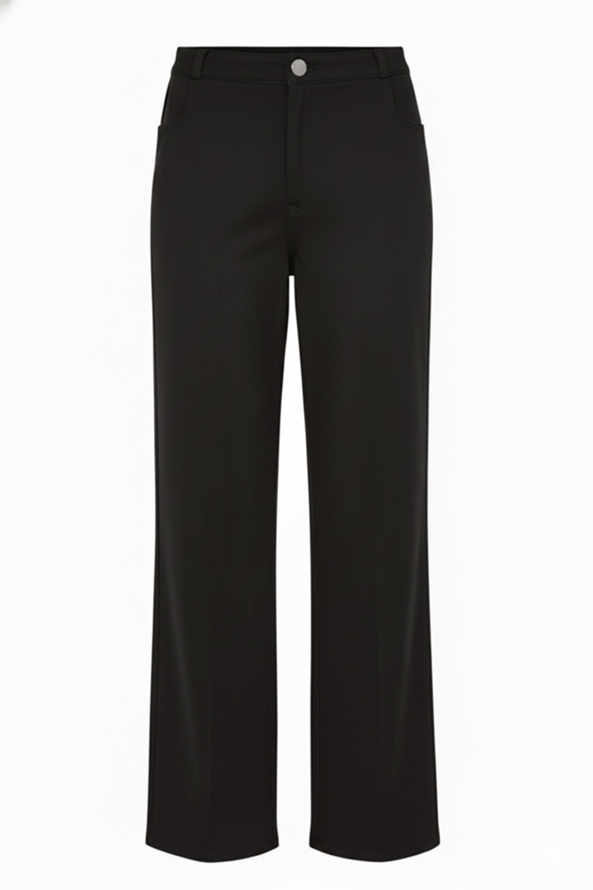 Black Zipper Women's Pants