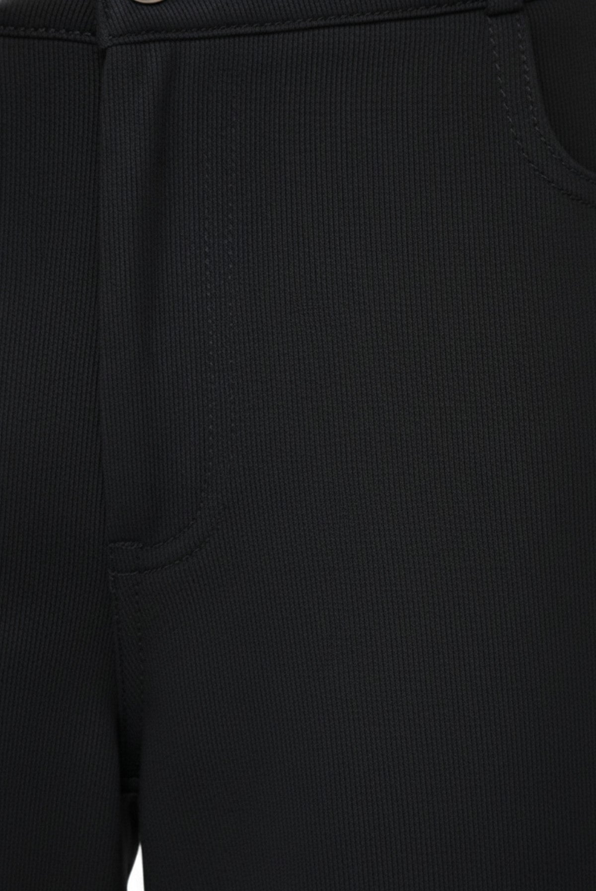 Black Zipper Women's Pants