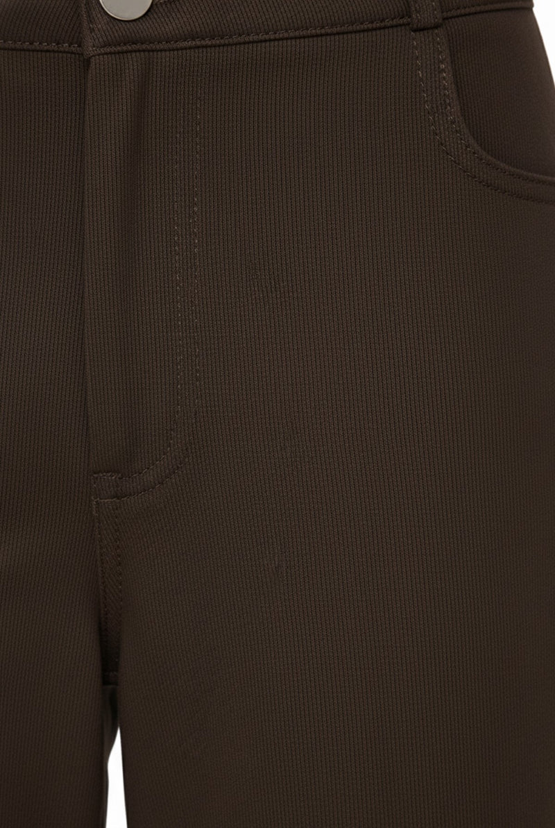 Bitter Coffee Zipper Women's Pants