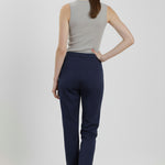 Navy Zippered Women's Pants