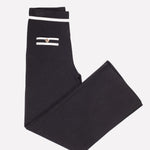 Black Ecru Wide-Leg Women's Pants