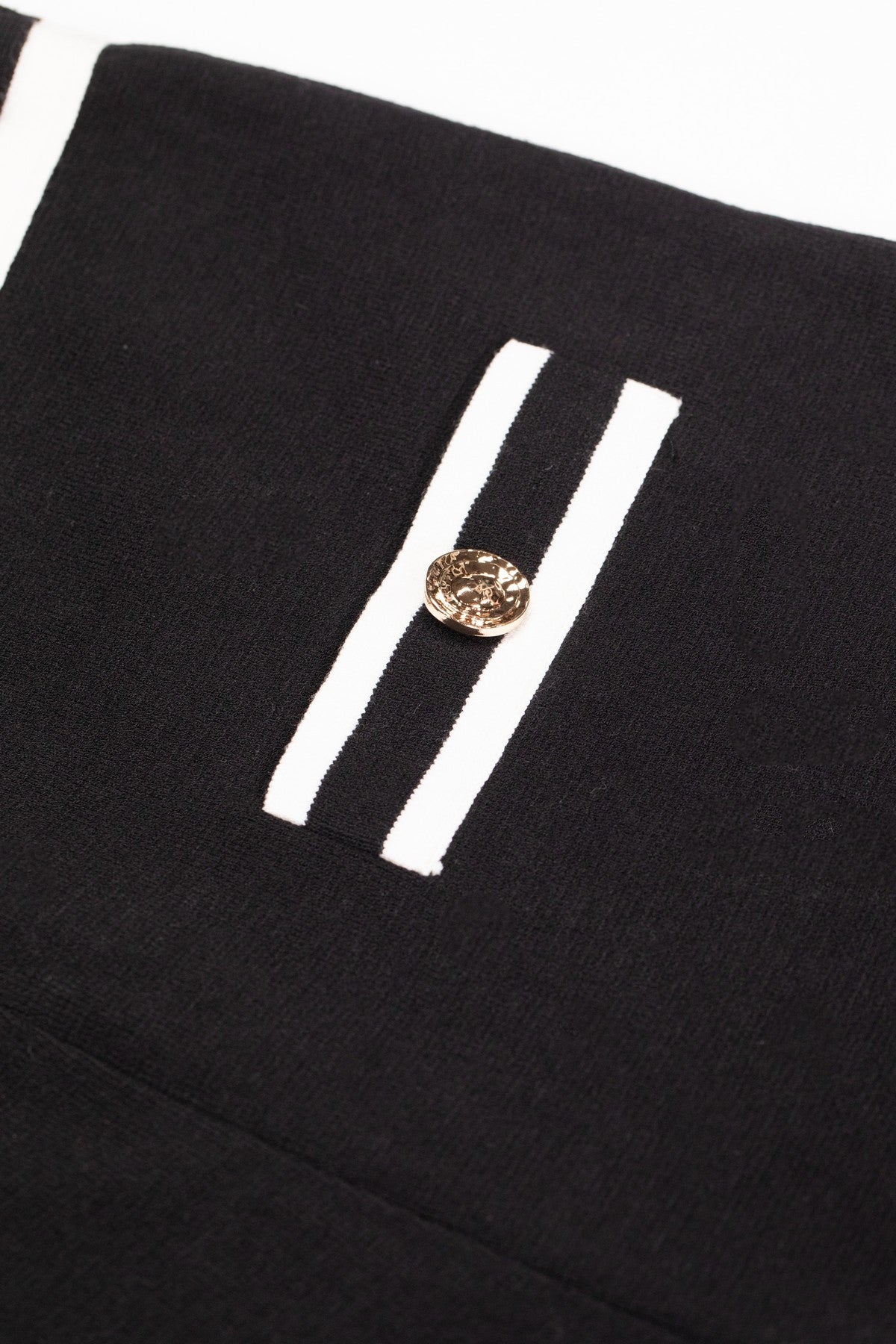 Black Ecru Wide-Leg Women's Pants