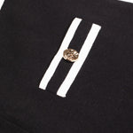 Black Ecru Wide-Leg Women's Pants