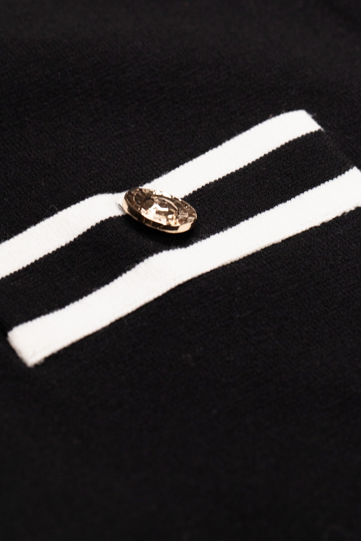 Black Ecru Wide-Leg Women's Pants