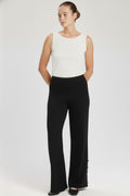 Women's Black Pearl Detail Pants