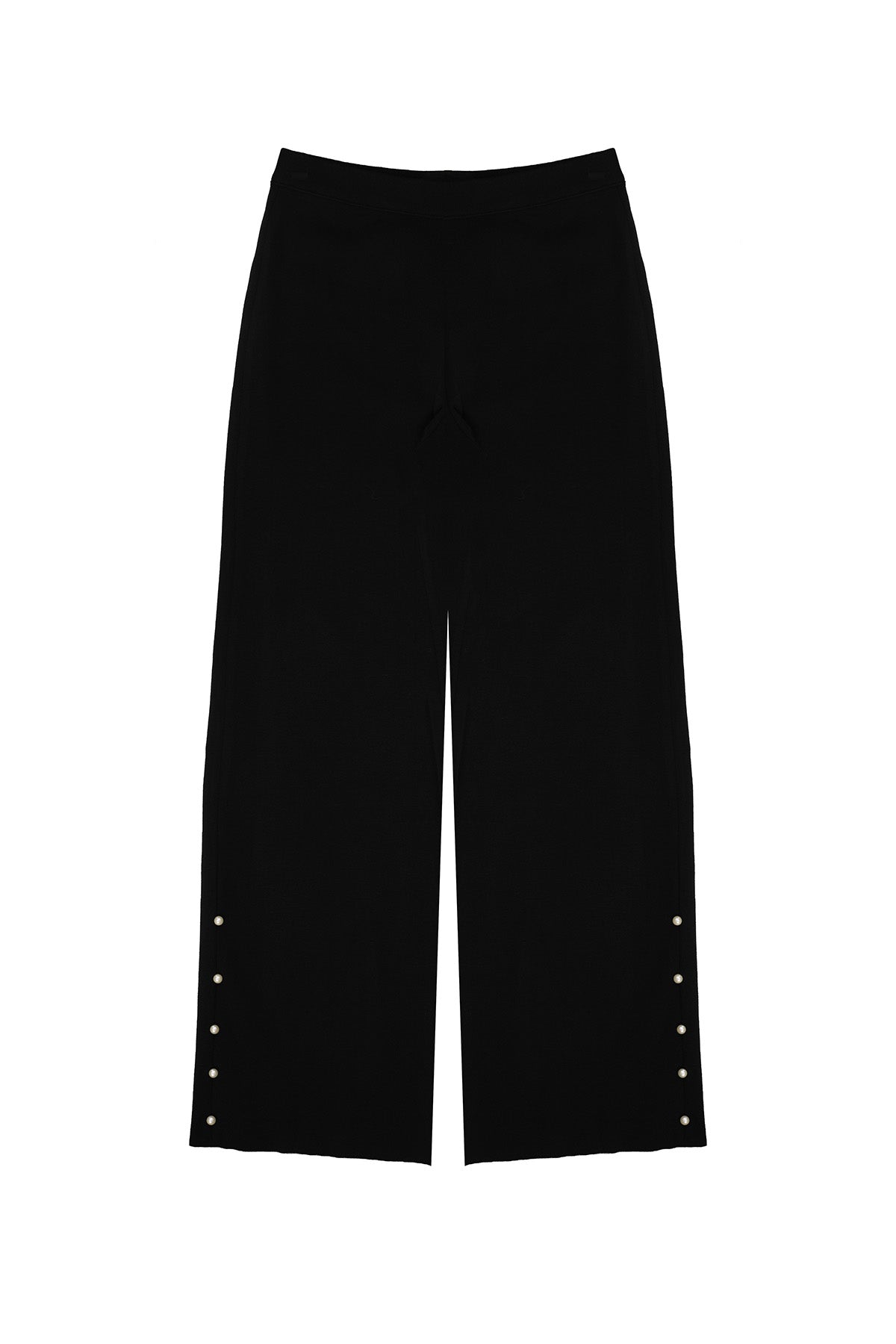 Women's Black Pearl Detail Pants
