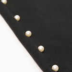 Women's Black Pearl Detail Pants