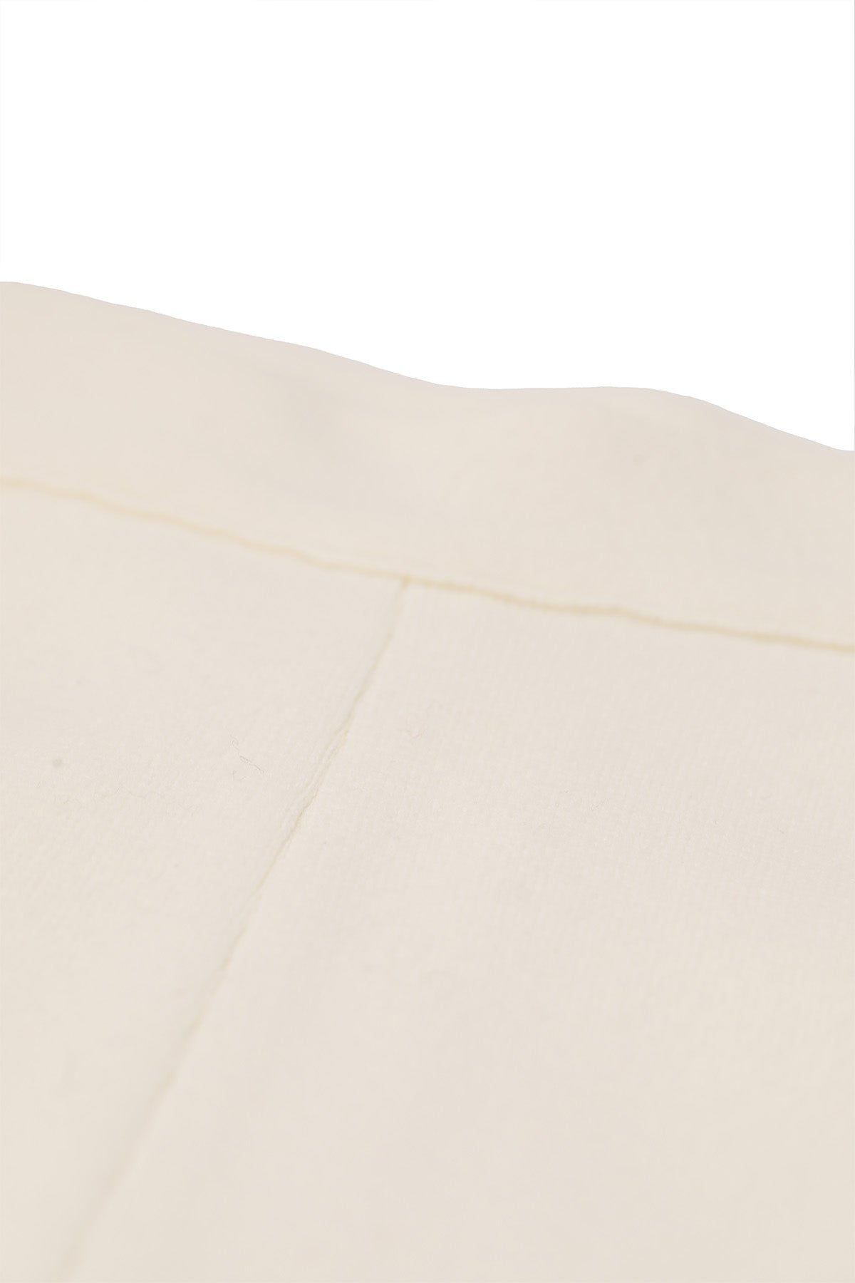 Ecru Cuffed Pearl Detail Women's Pants