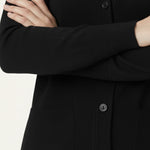 Black V-Neck Button-Up Women's Cardigan