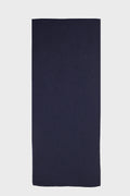 Navy Blue Cashmere and Wool Blend Scarf