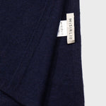 Navy Blue Cashmere and Wool Blend Scarf