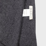 Dark Gray Cashmere and Wool Blend Scarf