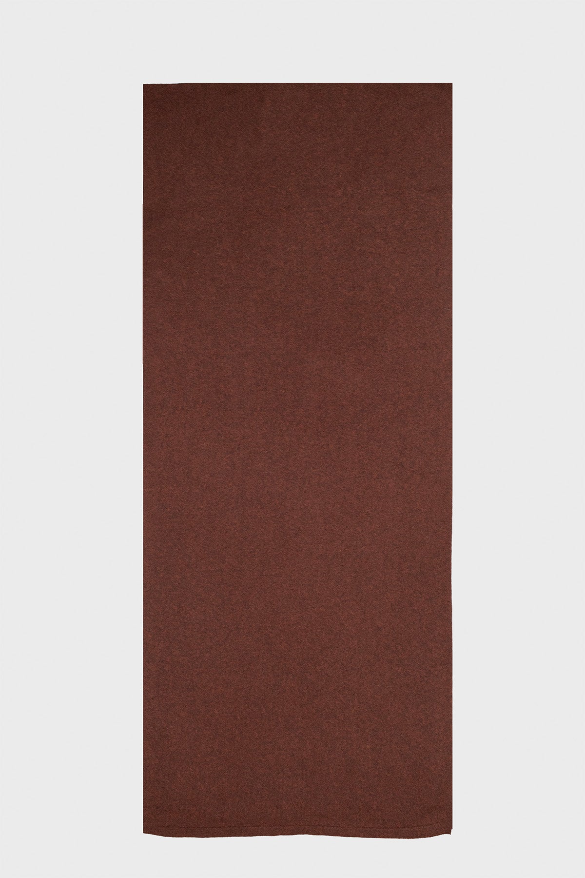 Brown Cashmere and Wool Blend Scarf