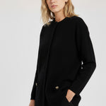 Black Gold Button Detailed Women's Jacket