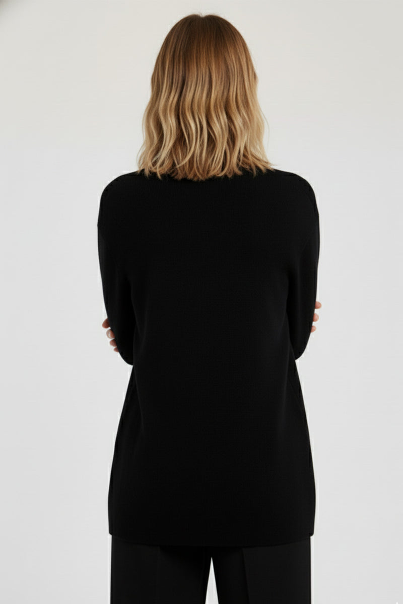 Black Gold Button Detailed Women's Jacket