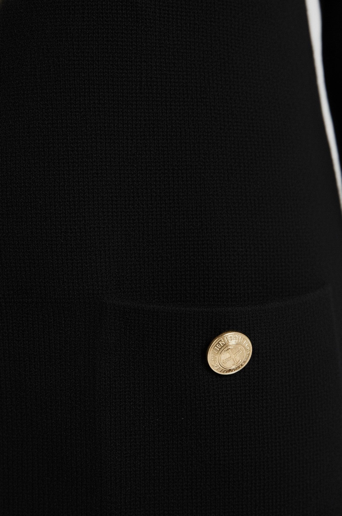 Black Gold Button Detailed Women's Jacket