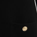 Black Gold Button Detailed Women's Jacket