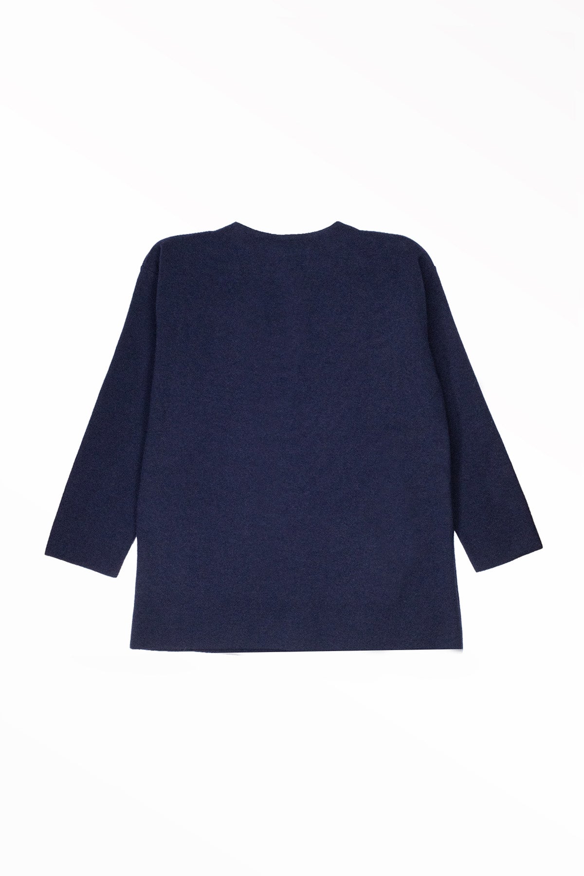 Women's Navy Blue Buttoned Jacket