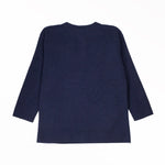 Women's Navy Blue Buttoned Jacket