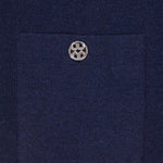 Women's Navy Blue Buttoned Jacket