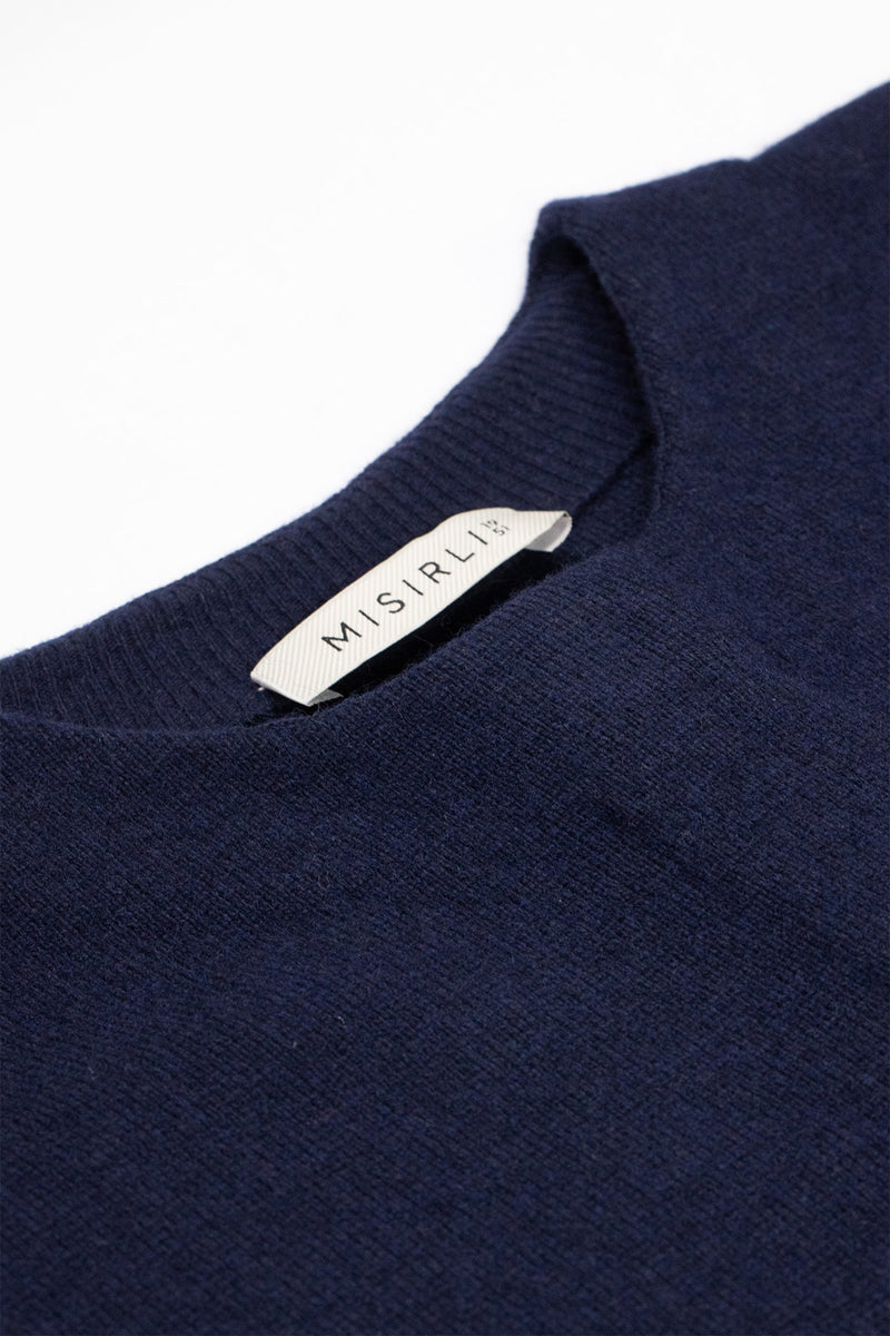 Women's Navy Blue Buttoned Jacket