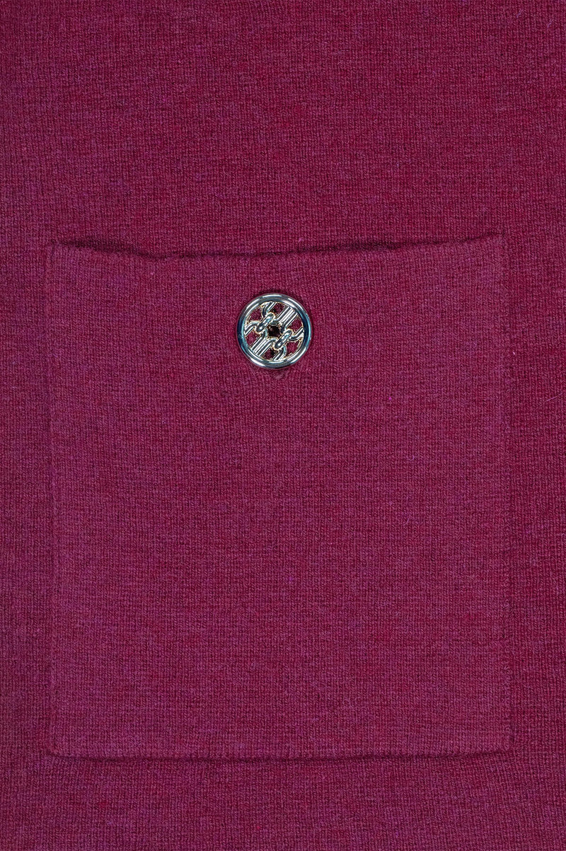 Wool Pocket Buttoned Women's Jacket