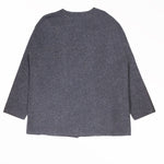 Dark Grey Pocket Button Women's Jacket