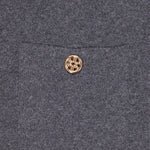 Dark Grey Pocket Button Women's Jacket