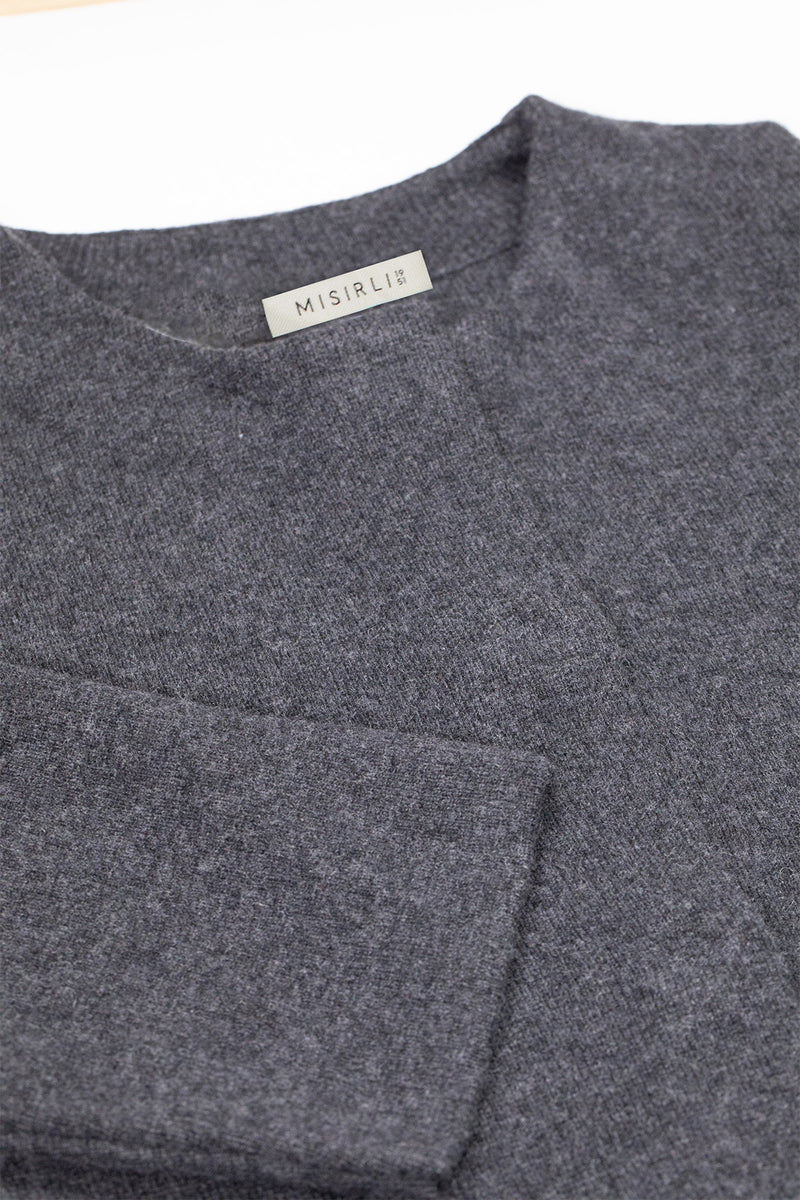 Dark Grey Pocket Button Women's Jacket