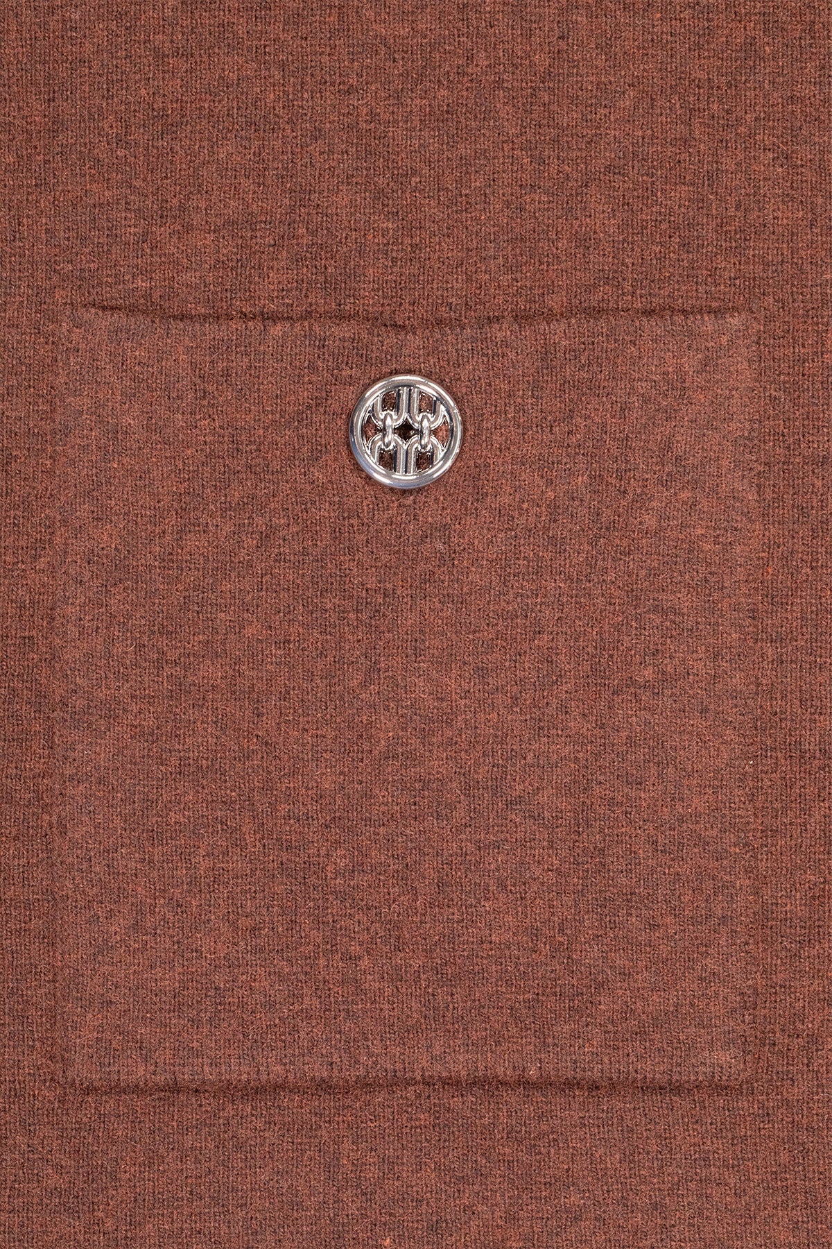 Brown Buttoned Pocket Women's Jacket