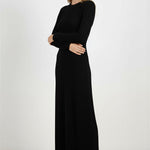 Black Thessaloniki Knit Long Dress