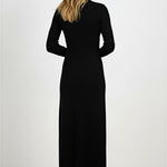 Black Thessaloniki Knit Long Dress