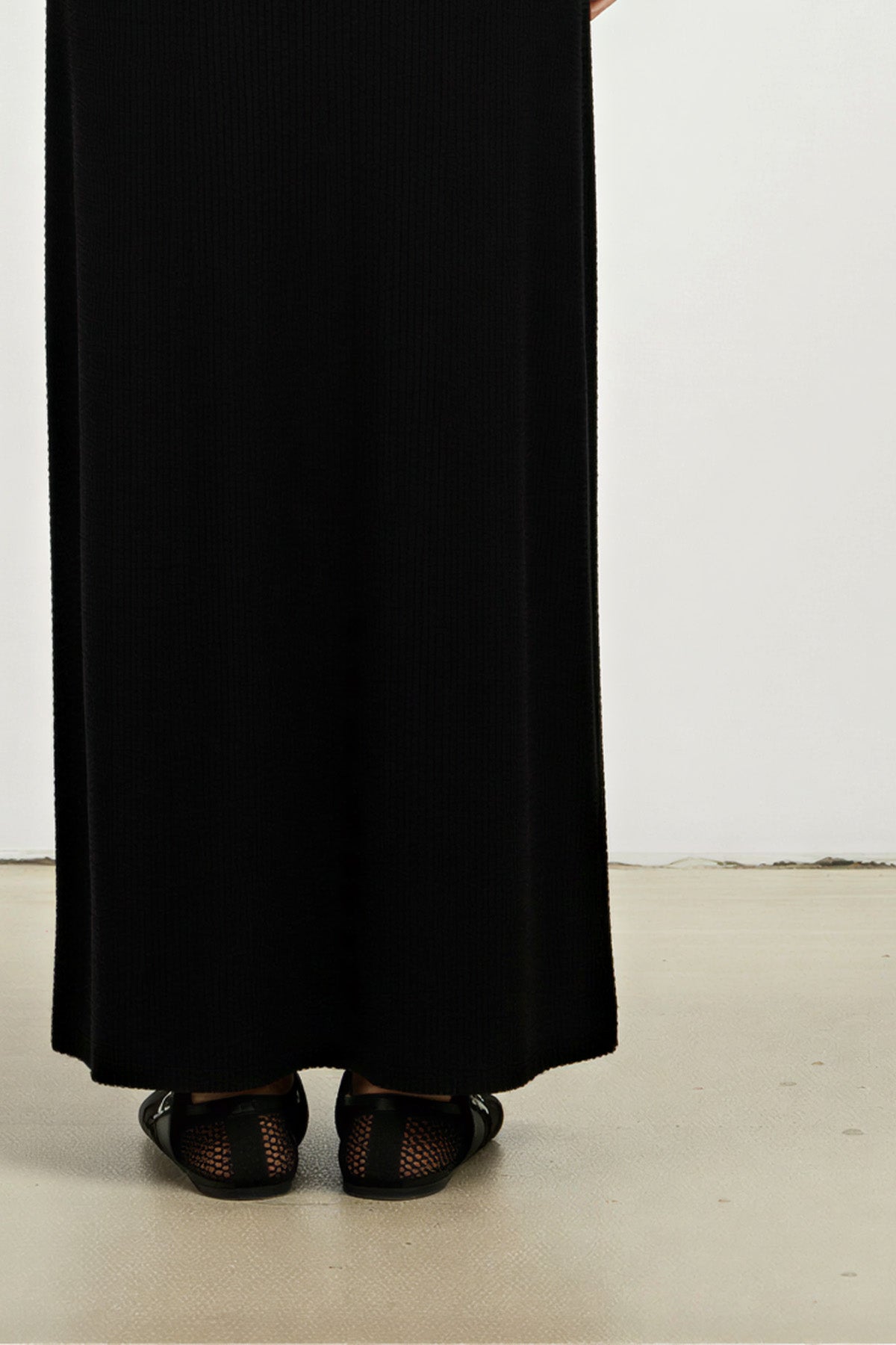 Black Thessaloniki Knit Long Dress