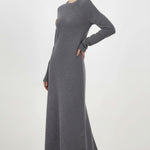 Dark Gray Thessaloniki Knit Long Dress