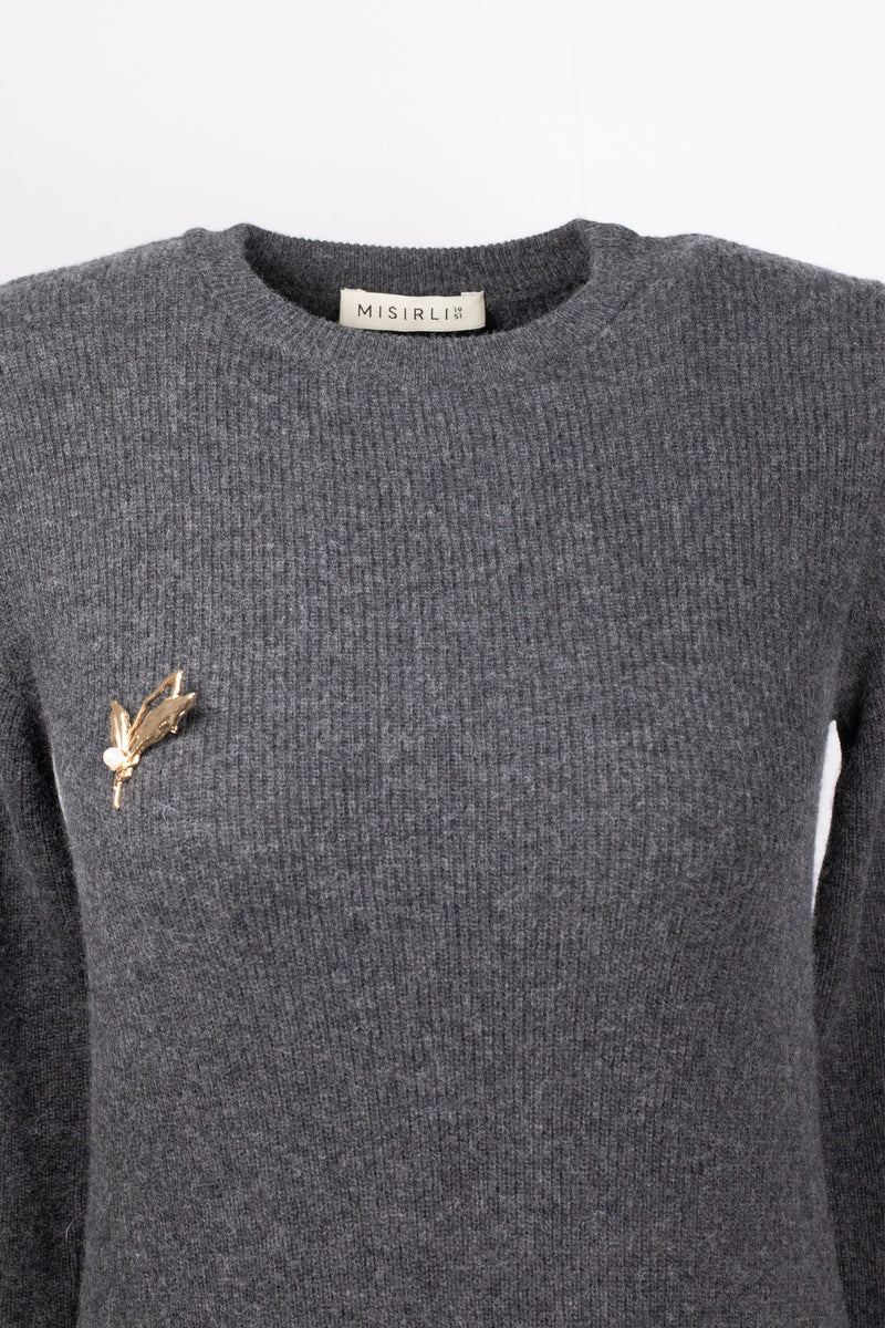 Dark Gray Thessaloniki Knit Long Dress