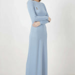 Baby Blue Thessaloniki Knit Long Dress