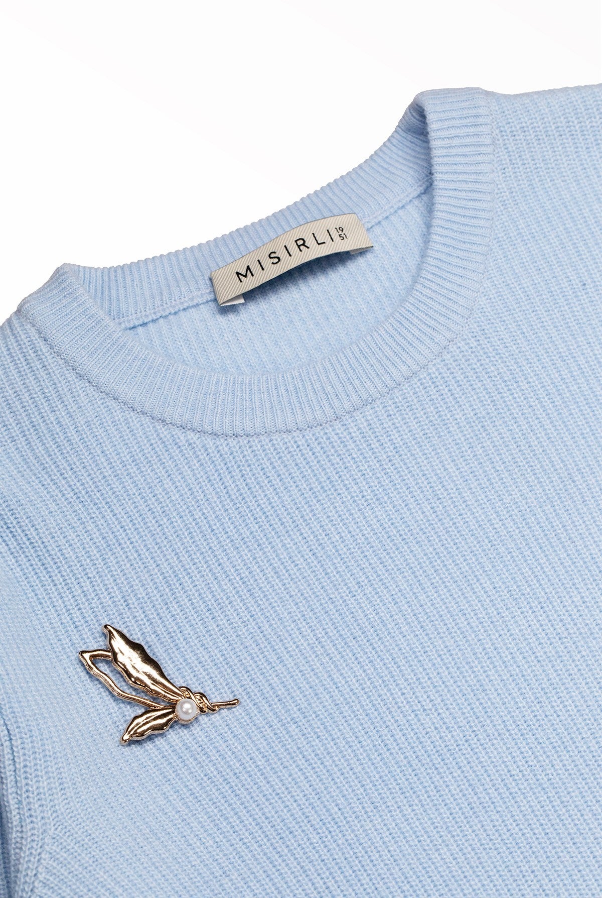 Baby Blue Thessaloniki Knit Long Dress